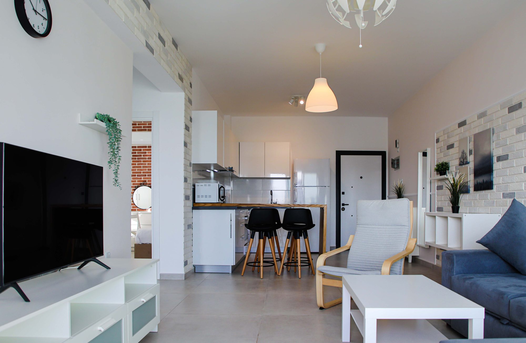 Living room of a Caesar Beach apartment