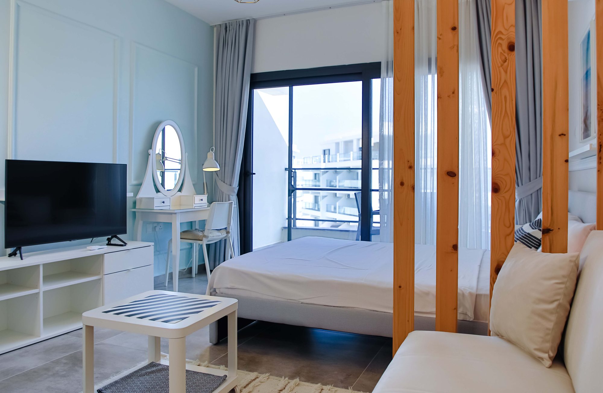 Bedroom with balcony