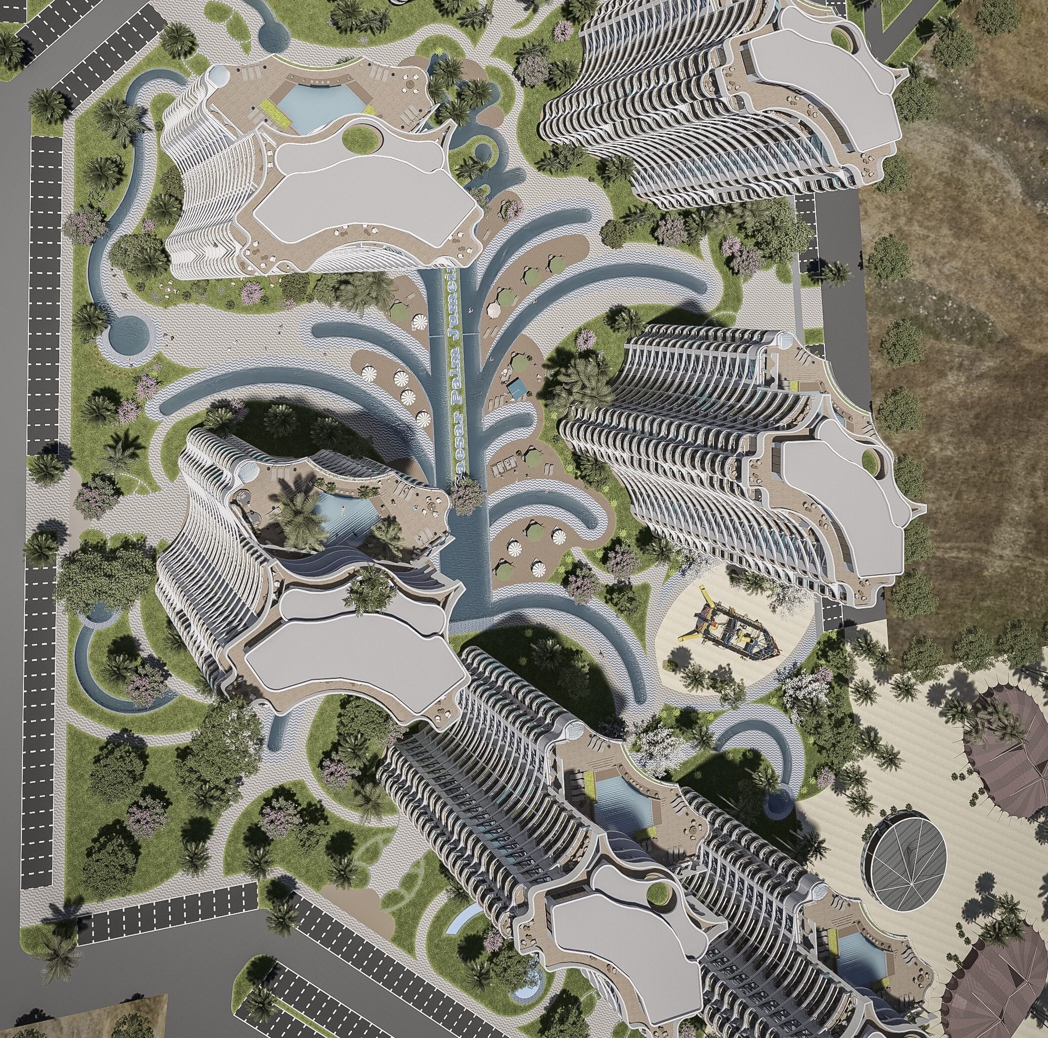 Masterplan of Caesar Palm Jumeirah