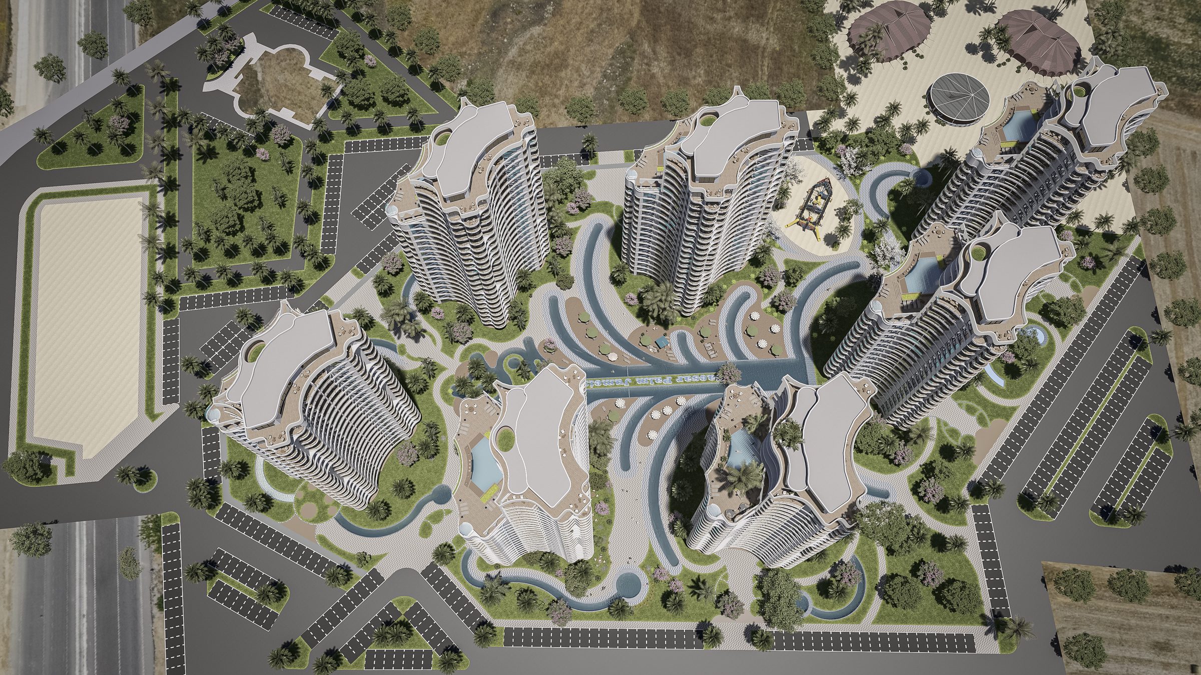 Caesar Palm Jumeirah from above